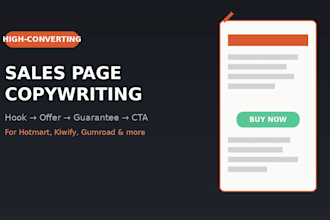 write a high converting sales page copy for your digital product