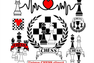 design high quality custom chess book logo with unlimited revision