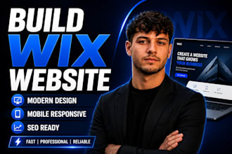 build a wix website for business, brand, or service with SEO friendly design