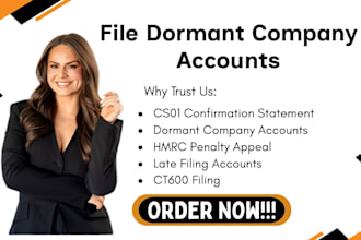 file dormant company accounts ct600 cs01 hmrc penalty appeal for late filing