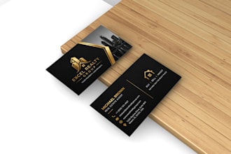 design real estate card and logo design