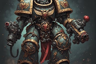 customize your 3d warhammer 40k illustration