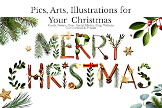 create custom christmas illustrations, holiday marketing graphics, ai art