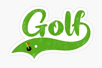 design a golf tournament logo