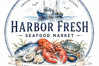 design high quality custom nautical logo with free source file