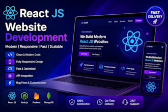 build a modern react js website