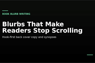 write a gripping book blurb or back cover synopsis