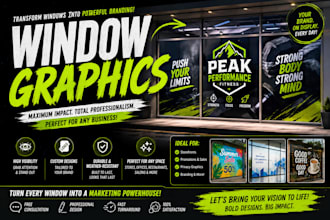 design window graphics, decals, storefront signage