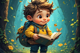 custom illustrate children books character illustration