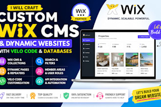 craft custom cms and products with wix dynamic pages wix cms velo code databases