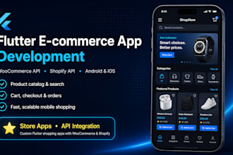 ecommerce app with woocommerce or shopify api