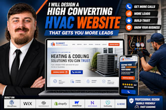 design a high converting hvac website for your business