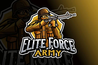 do unique veteran logo design for army, navy, and air force