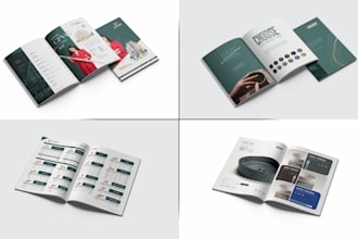 design a professional product catalog, brochure, and company profile