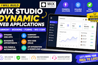 make dynamic web applications, wix studio harmony booking wix x editor form code