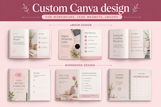 design a branded lead magnet, ebook, workbook, and freebie in canva