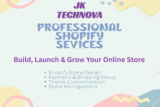 give professional shopify services