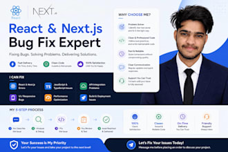 fix react and next js bugs professionally