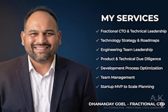 be your fractional cto, tech lead for ai, saas and mvps