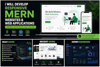 develop responsive mern websites and web apps