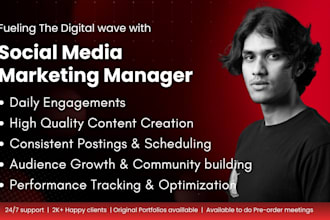 be your social media marketing manager and growth expert
