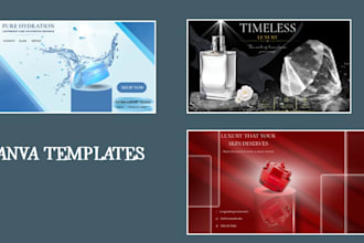 design professional editable canva templates