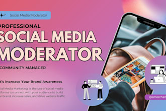 be your professional social media moderator