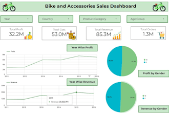 design interactive excel dashboard and automate reports