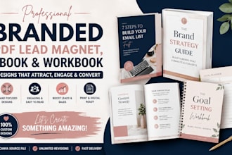 design branded PDF lead magnet, ebook and workbook