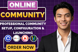 setup circle so skool online community, kajabi mighty networks ghl online course