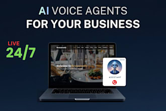 build ai voice agent for website, support and bookings