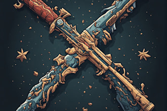 draw your fantasy weapon illustration