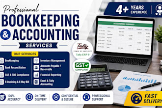 do bookkeeping, gst, tds, and accounting