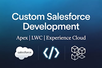 develop custom salesforce apps using apex, lwc and soql
