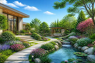 reate a professional landscape design tailored
