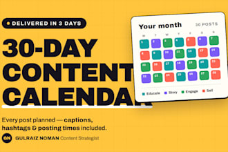 plan your social media content calendar and strategy