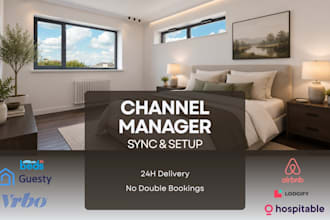 sync beds24, lodgify guesty or hospitable to airbnb vrbo booking channel manager