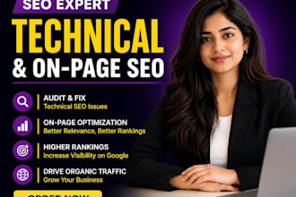 do complete audit, on page and technical SEO fixing