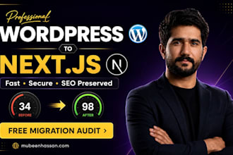 migrate wordpress to next js, headless wordpress to react website