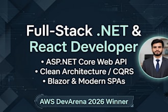 develop full stack web applications in asp net core and react