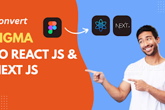 convert figma to react, figma to next js website development
