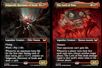 design mtg card, fantasy mtg, tcg illustration, desk mat, edh card game art