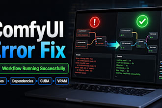 fix comfyui errors, custom nodes and workflow issues