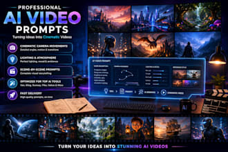 create cinematic ai video prompts for veo 3, kling, runway
