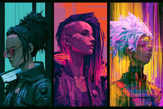do concept art illustration science fiction city, cyberpunk