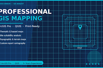 create a professional gis map using arcgis pro or qgis