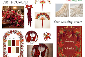 design a moodboard and color palette for your brand or event