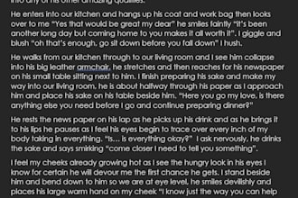 write a nsfw, erotic, kinky fanfiction story