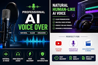 produce high quality ai voice overs for youtube