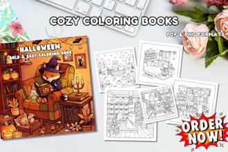 create a bold and easy coloring book for kids and adults